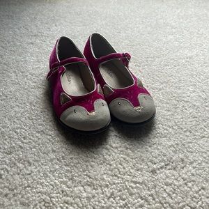 Girls fox mini Boden dress shoes